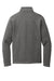 Port Authority F426 Mens Arc Pill Resistant Sweater Fleece 1/4 Zip Jacket Heather Smoke Grey Flat Back