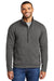 Port Authority F426 Mens Arc Pill Resistant Sweater Fleece 1/4 Zip Jacket Heather Smoke Grey Model Front
