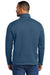 Port Authority F426 Mens Arc Pill Resistant Sweater Fleece 1/4 Zip Jacket Heather Insignia Blue Model Back