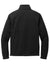 Port Authority F428 Mens Arc Pill Resistant Sweater Fleece Full Zip Jacket Deep Black Flat Back