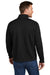 Port Authority F428 Mens Arc Pill Resistant Sweater Fleece Full Zip Jacket Deep Black Model Back