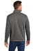 Port Authority F428 Mens Arc Pill Resistant Sweater Fleece Full Zip Jacket Heather Smoke Grey Model Back
