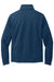 Port Authority F428 Mens Arc Pill Resistant Sweater Fleece Full Zip Jacket Heather Insignia Blue Flat Back