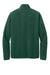 Port Authority F700 Mens C-FREE Raglan Pill Resistant Fleece Full Zip Jacket Dark Green Flat Back