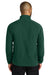 Port Authority F700 Mens C-FREE Raglan Pill Resistant Fleece Full Zip Jacket Dark Green Model Back