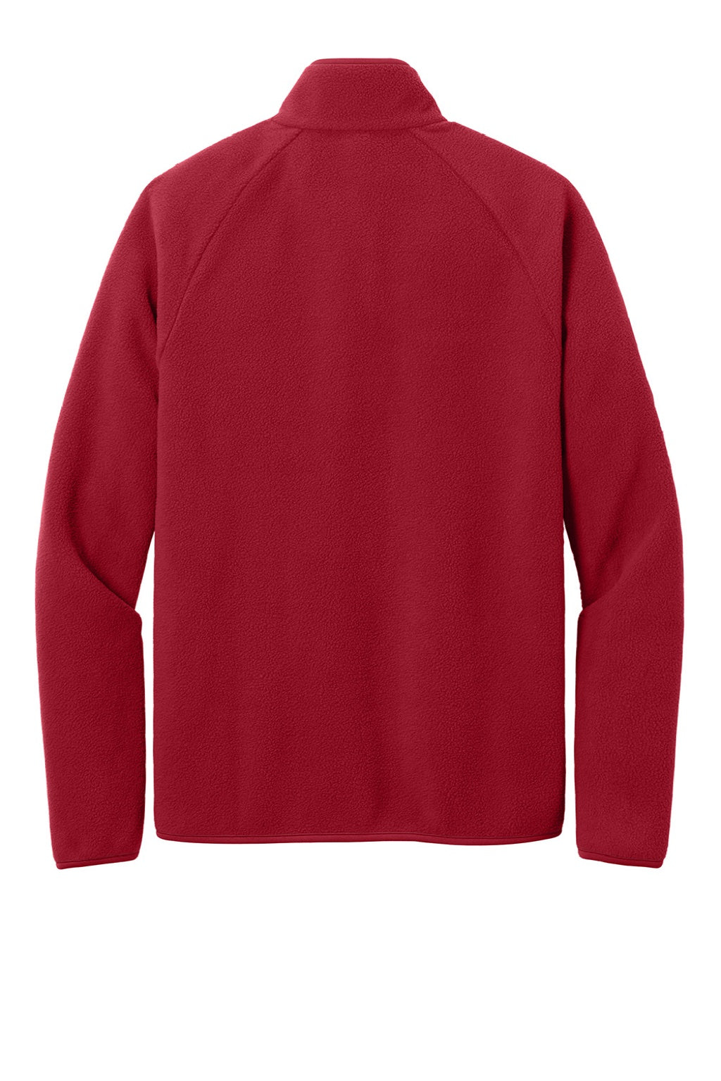 Port Authority F700 Mens C-FREE Raglan Pill Resistant Fleece Full Zip Jacket Rich Red Flat Back