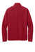 Port Authority F700 Mens C-FREE Raglan Pill Resistant Fleece Full Zip Jacket Rich Red Flat Back