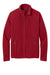 Port Authority F700 Mens C-FREE Raglan Pill Resistant Fleece Full Zip Jacket Rich Red Flat Front