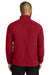 Port Authority F700 Mens C-FREE Raglan Pill Resistant Fleece Full Zip Jacket Rich Red Model Back