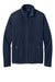 Port Authority F700 Mens C-FREE Raglan Pill Resistant Fleece Full Zip Jacket True Navy Blue Flat Front