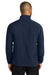 Port Authority F700 Mens C-FREE Raglan Pill Resistant Fleece Full Zip Jacket True Navy Blue Model Back