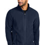 Port Authority Mens C-FREE Raglan Pill Resistant Fleece Full Zip Jacket - True Navy Blue