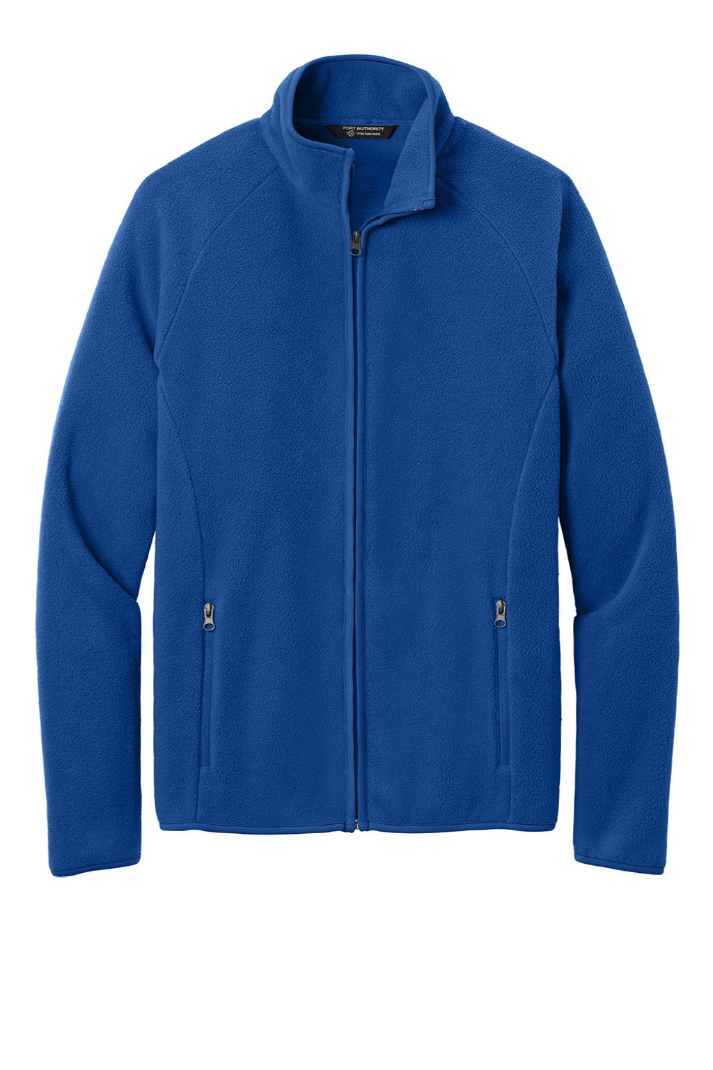 Port Authority F700 Mens C-FREE Raglan Pill Resistant Fleece Full Zip Jacket True Royal Blue Flat Front