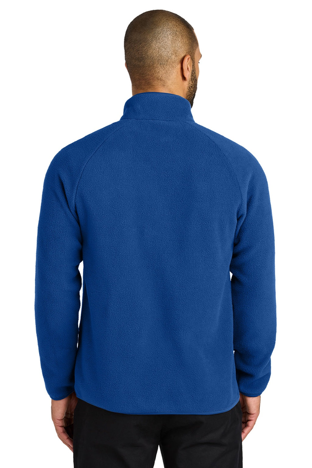 Port Authority F700 Mens C-FREE Raglan Pill Resistant Fleece Full Zip Jacket True Royal Blue Model Back