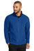 Port Authority F700 Mens C-FREE Raglan Pill Resistant Fleece Full Zip Jacket True Royal Blue Model Front
