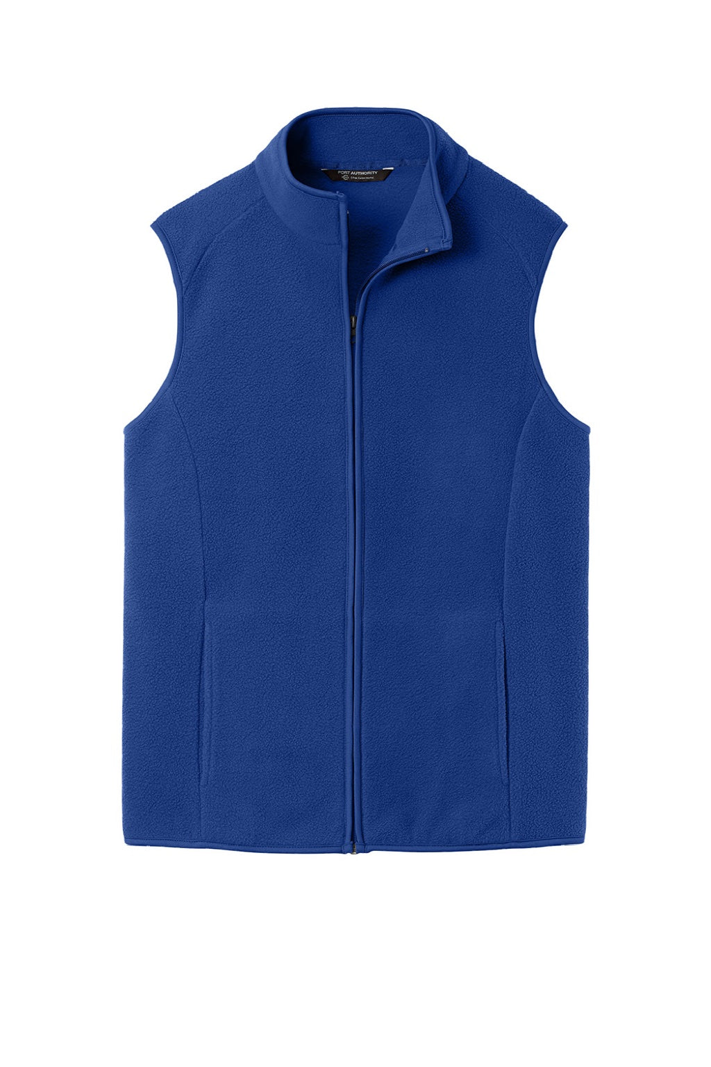 Port Authority F702 Mens C-FREE Fleece Full Zip Vest True Royal Blue Flat Front