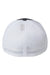 Flexfit Hats 5511UP Mens UniPanel Stretch Fit Hat Dark Grey Melange/White Flat Back