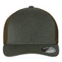 Flexfit Hats Mens UniPanel Stretch Fit Hat - Olive Green Melange