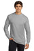 Gildan G2400/2400 Mens Ultra Long Sleeve Crewneck T-Shirt Ash Grey Model Front