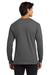 Gildan G2400/2400 Mens Ultra Long Sleeve Crewneck T-Shirt Charcoal Grey Model Back