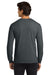 Gildan G2400/2400 Mens Ultra Long Sleeve Crewneck T-Shirt Heather Dark Grey Model Back