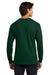 Gildan G2400/2400 Mens Ultra Long Sleeve Crewneck T-Shirt Forest Green Model Back