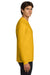 Gildan G2400/2400 Mens Ultra Long Sleeve Crewneck T-Shirt Gold Model Side