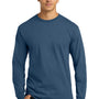 Gildan Mens Ultra Long Sleeve Crewneck T-Shirt - Indigo Blue