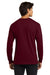 Gildan G2400/2400 Mens Ultra Long Sleeve Crewneck T-Shirt Maroon Model Back