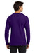 Gildan G2400/2400 Mens Ultra Long Sleeve Crewneck T-Shirt Purple Model Back