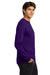 Gildan G2400/2400 Mens Ultra Long Sleeve Crewneck T-Shirt Purple Model Side