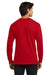 Gildan G2400/2400 Mens Ultra Long Sleeve Crewneck T-Shirt Red Model Back