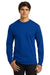 Gildan G2400/2400 Mens Ultra Long Sleeve Crewneck T-Shirt Royal Blue Model Front