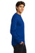 Gildan G2400/2400 Mens Ultra Long Sleeve Crewneck T-Shirt Royal Blue Model Side