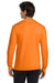 Gildan G2400/2400 Mens Ultra Long Sleeve Crewneck T-Shirt Safety Orange Model Back