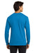 Gildan G2400/2400 Mens Ultra Long Sleeve Crewneck T-Shirt Sapphire Blue Model Back