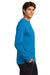 Gildan G2400/2400 Mens Ultra Long Sleeve Crewneck T-Shirt Sapphire Blue Model Side