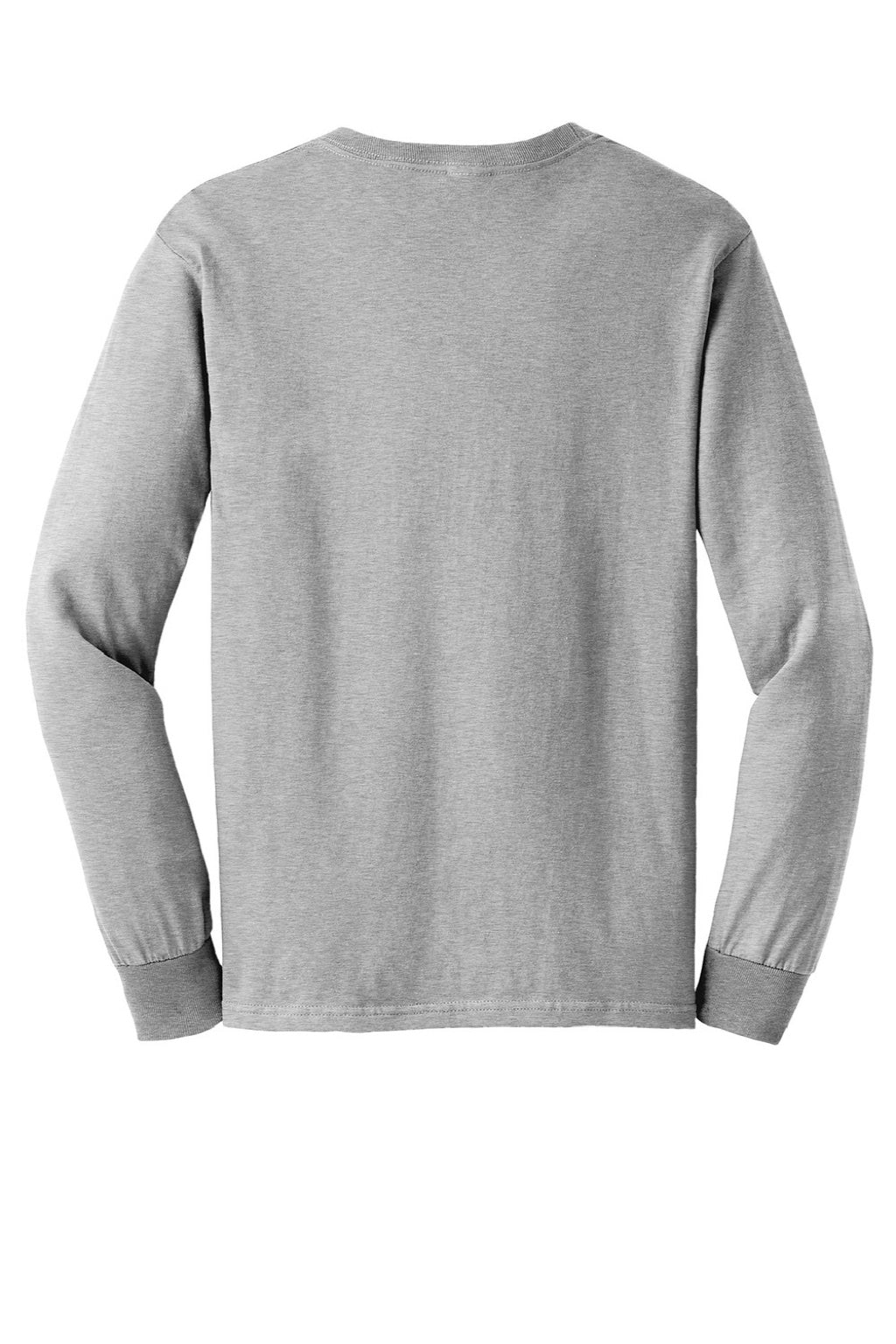 Gildan G2400/2400 Mens Ultra Long Sleeve Crewneck T-Shirt Ash Grey Flat Back