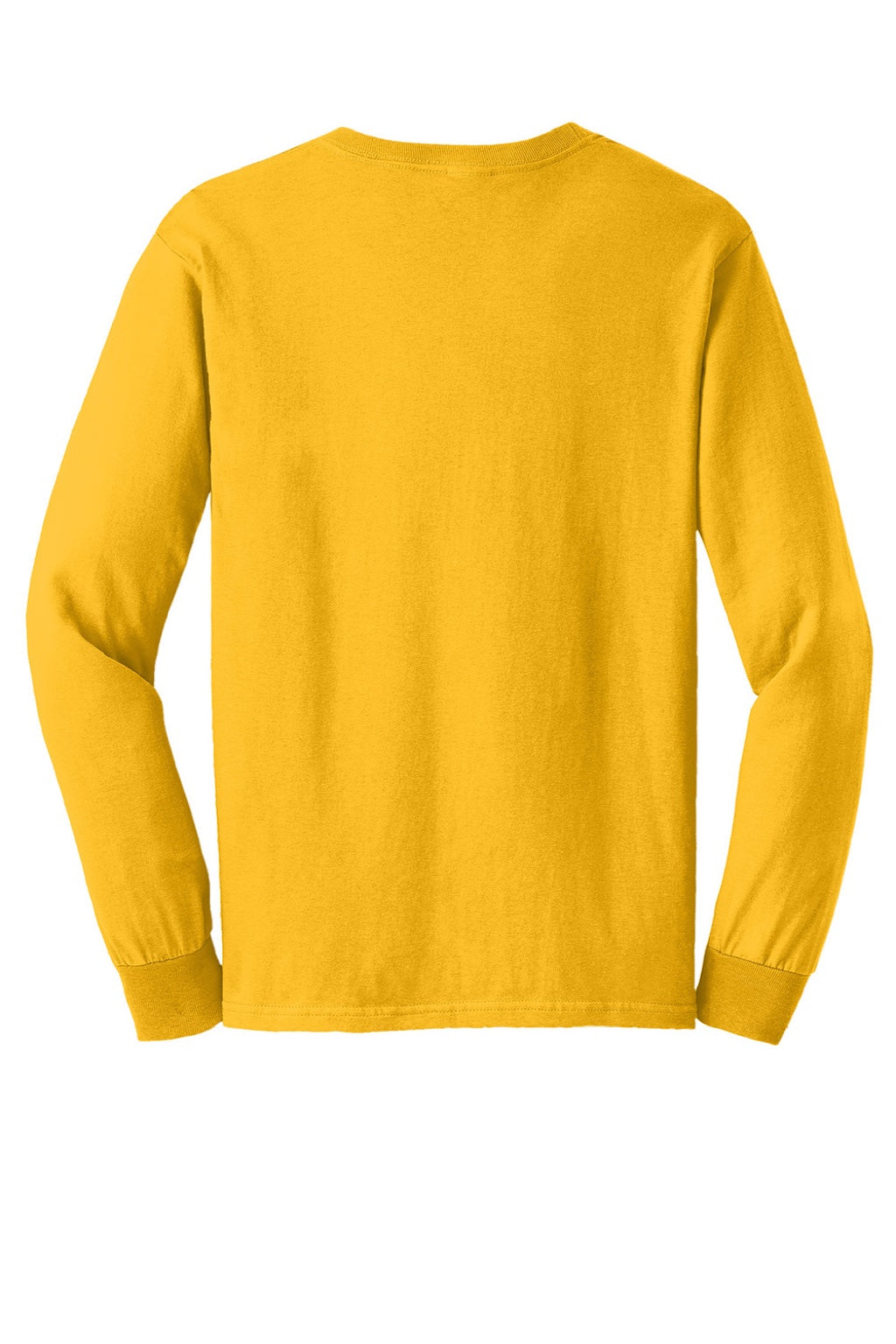 Gildan G2400/2400 Mens Ultra Long Sleeve Crewneck T-Shirt Gold Flat Back