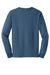 Gildan G2400/2400 Mens Ultra Long Sleeve Crewneck T-Shirt Indigo Blue Flat Back