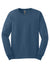 Gildan G2400/2400 Mens Ultra Long Sleeve Crewneck T-Shirt Indigo Blue Flat Front