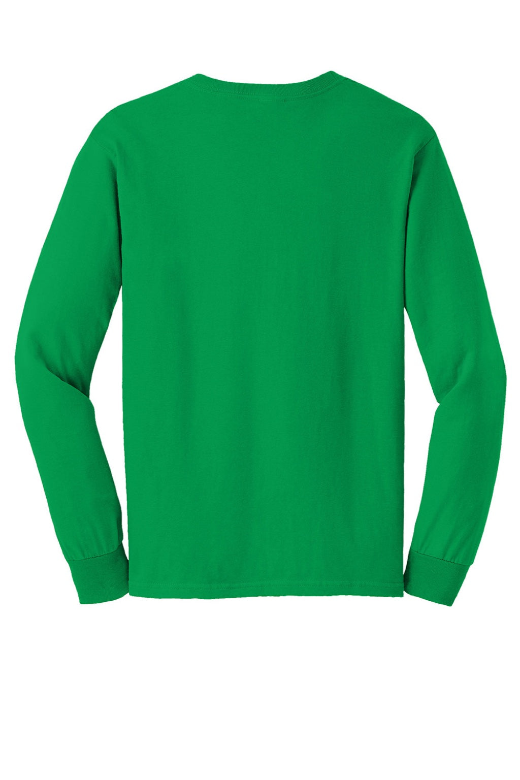 Gildan G2400/2400 Mens Ultra Long Sleeve Crewneck T-Shirt Irish Green Flat Back