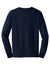 Gildan G2400/2400 Mens Ultra Long Sleeve Crewneck T-Shirt Navy Blue Flat Back