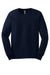 Gildan G2400/2400 Mens Ultra Long Sleeve Crewneck T-Shirt Navy Blue Flat Front