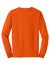 Gildan G2400/2400 Mens Ultra Long Sleeve Crewneck T-Shirt Orange Flat Back