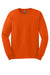 Gildan G2400/2400 Mens Ultra Long Sleeve Crewneck T-Shirt Orange Flat Front