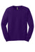Gildan G2400/2400 Mens Ultra Long Sleeve Crewneck T-Shirt Purple Flat Front