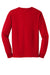 Gildan G2400/2400 Mens Ultra Long Sleeve Crewneck T-Shirt Red Flat Back