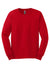 Gildan G2400/2400 Mens Ultra Long Sleeve Crewneck T-Shirt Red Flat Front