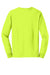 Gildan G2400/2400 Mens Ultra Long Sleeve Crewneck T-Shirt Safety Green Flat Back